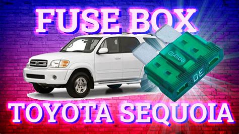 01 sequoia junction box problem|sequoia fuse box location.